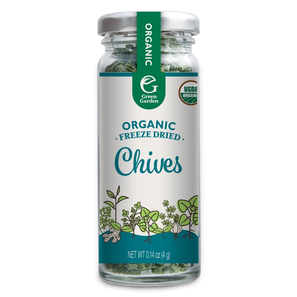 slide 1 of 1, Green Garden Organic Freeze Dried Chives, 0.14 oz