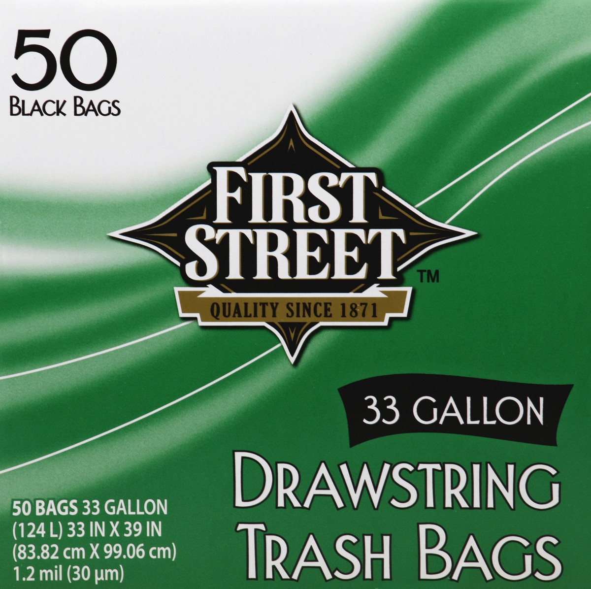 slide 3 of 4, First Street Drawstring Bag, 50 ct