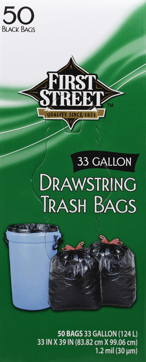 slide 2 of 4, First Street Drawstring Bag, 50 ct