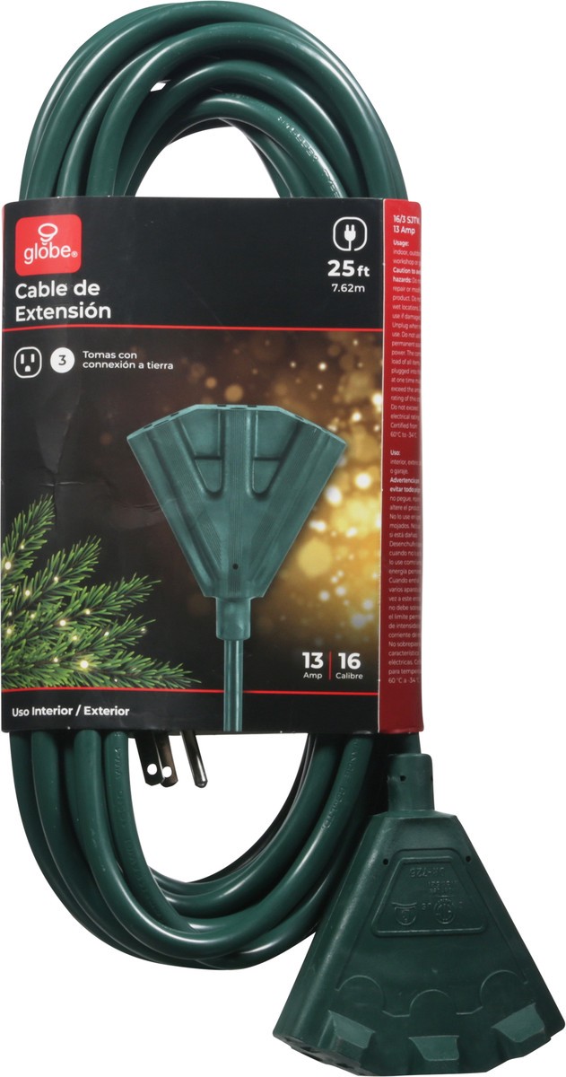 slide 7 of 10, Globe 25 Feet Extension Cord 1 ea, 1 ct