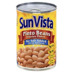 Sun Vista No Salt Added Pinto Beans 15 oz