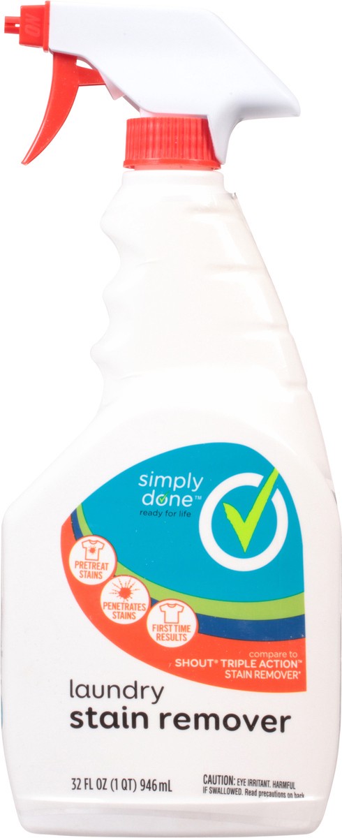 slide 1 of 9, Simply Done Laundry Stain Remover 32 fl oz, 32 fl oz