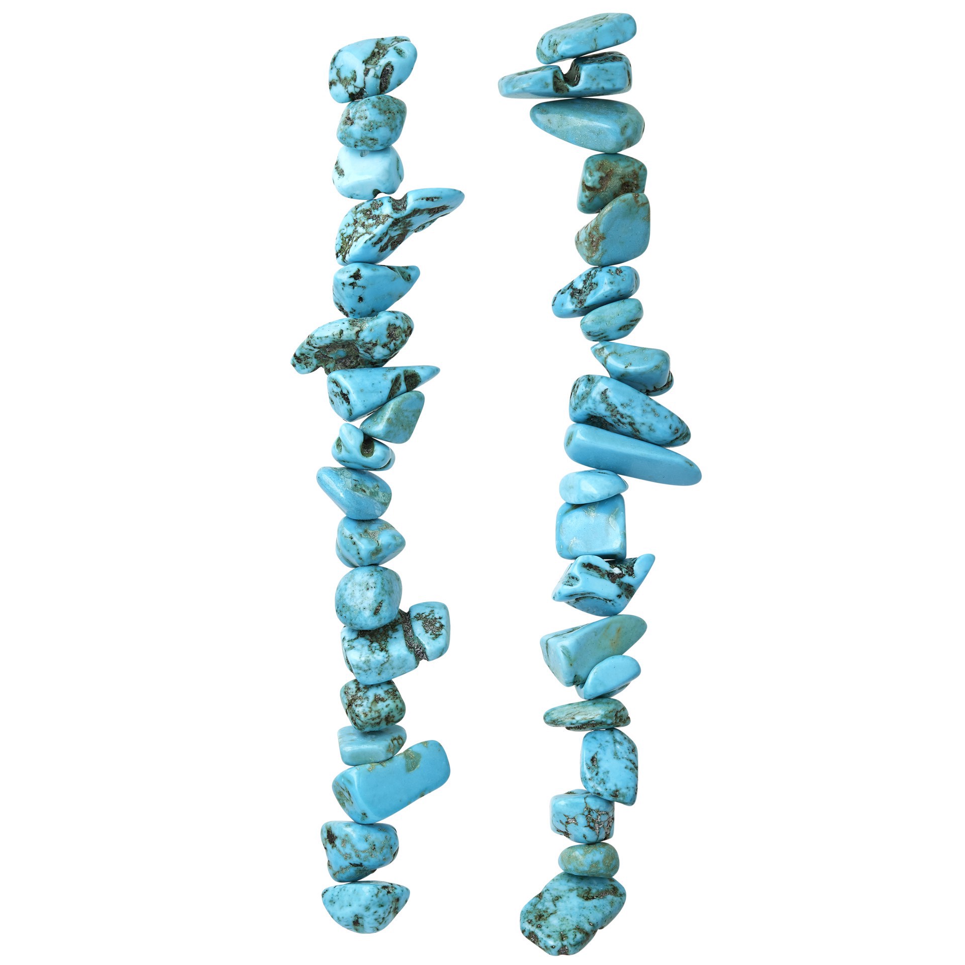 slide 3 of 3, Turquoise Dyed Howlite Chip Beads, 15mm By Bead Landing, 15mm