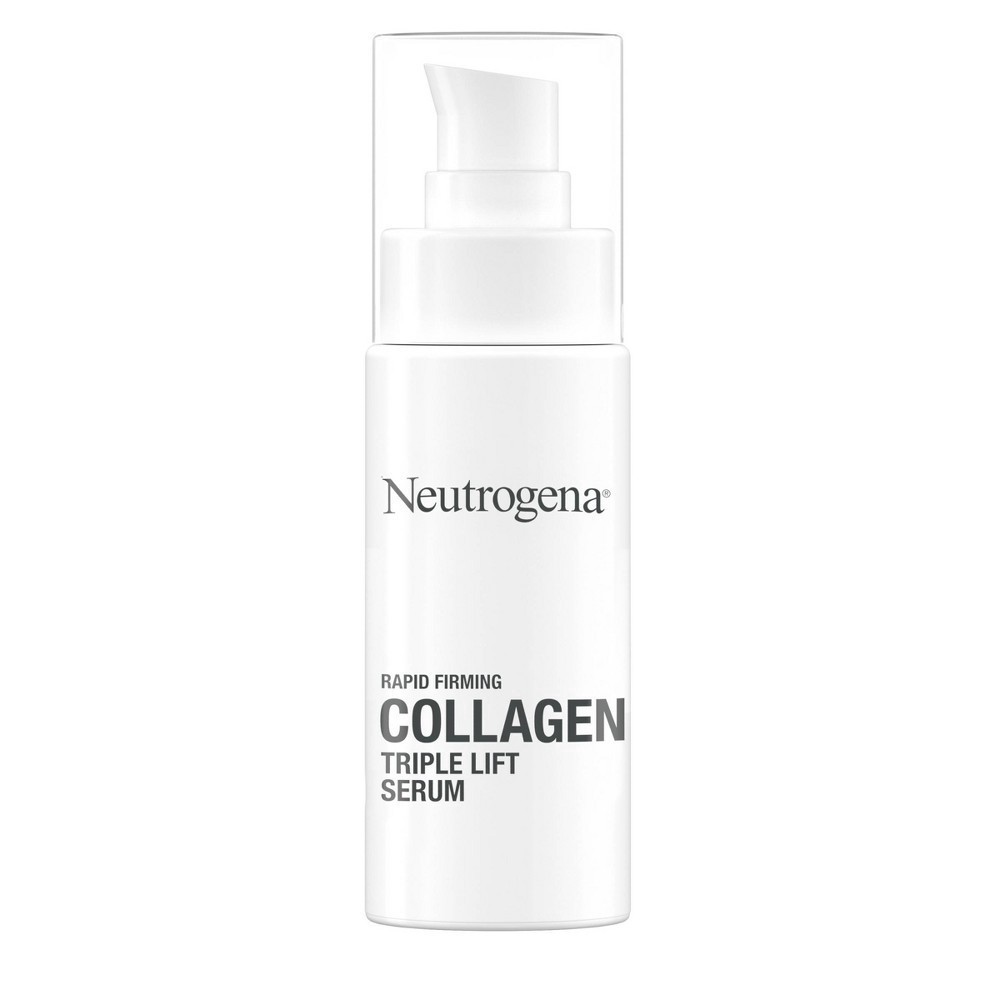 slide 22 of 25, Neutrogena Rapid Firming Collagen Triple Lift Face Serum, Hydrating Serum with Collagen & AHP Amino Acid to visibly Firm & Smooth Skin, Lightweight, Mineral Oil- & Dye-Free, 1 fl. oz, 1 fl oz