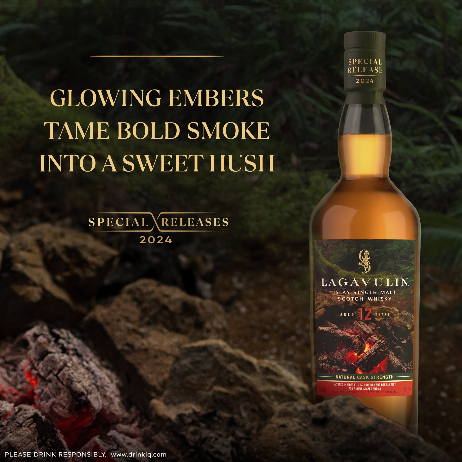 slide 3 of 7, Lagavulin Malt - Fireside Tales 12Yr 2024 S.E., 750 ml