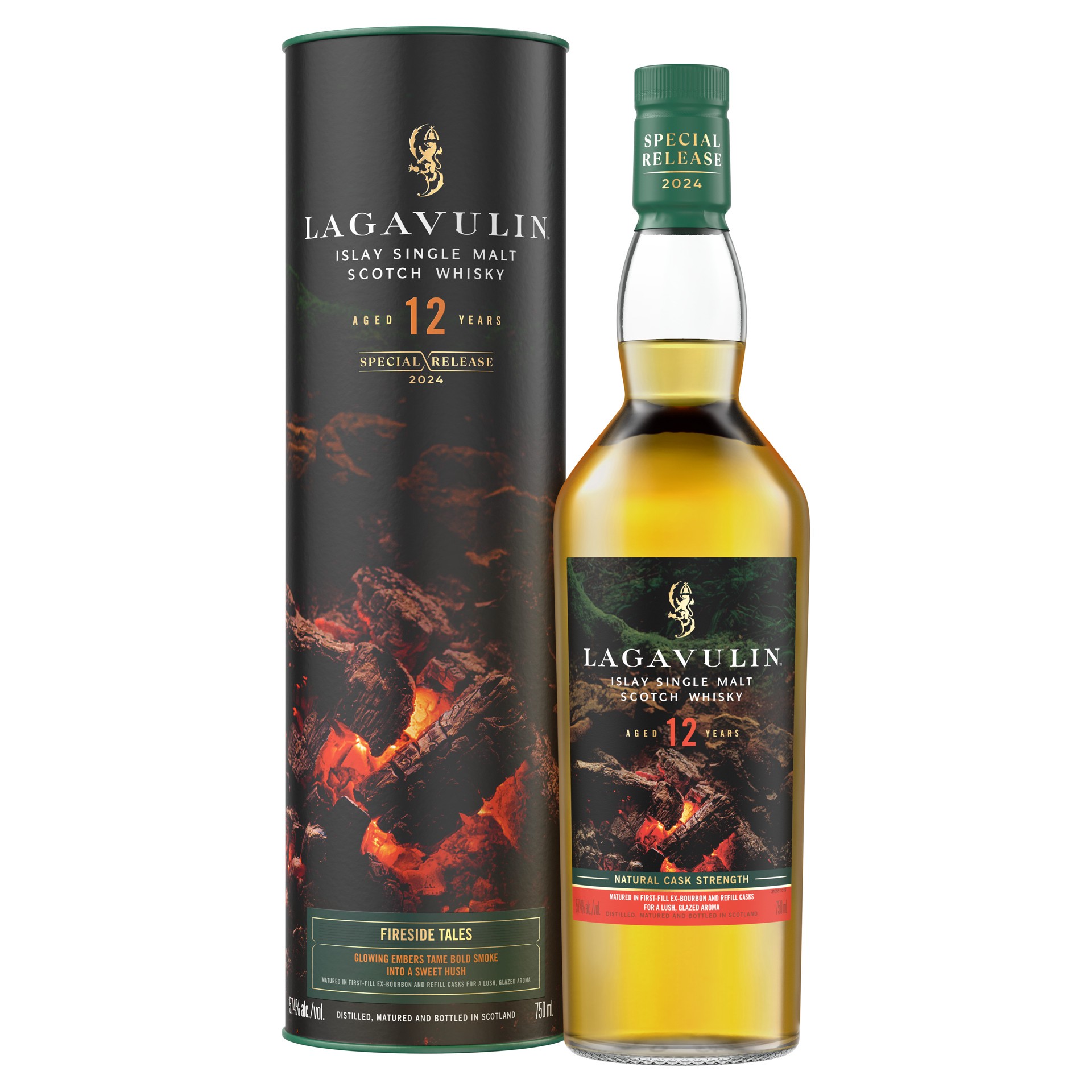 slide 4 of 7, Lagavulin Malt - Fireside Tales 12Yr 2024 S.E., 750 ml