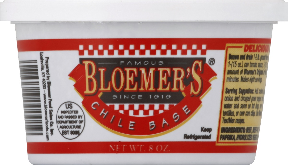 Famous Bloemer's Chile Base 8 oz Shipt