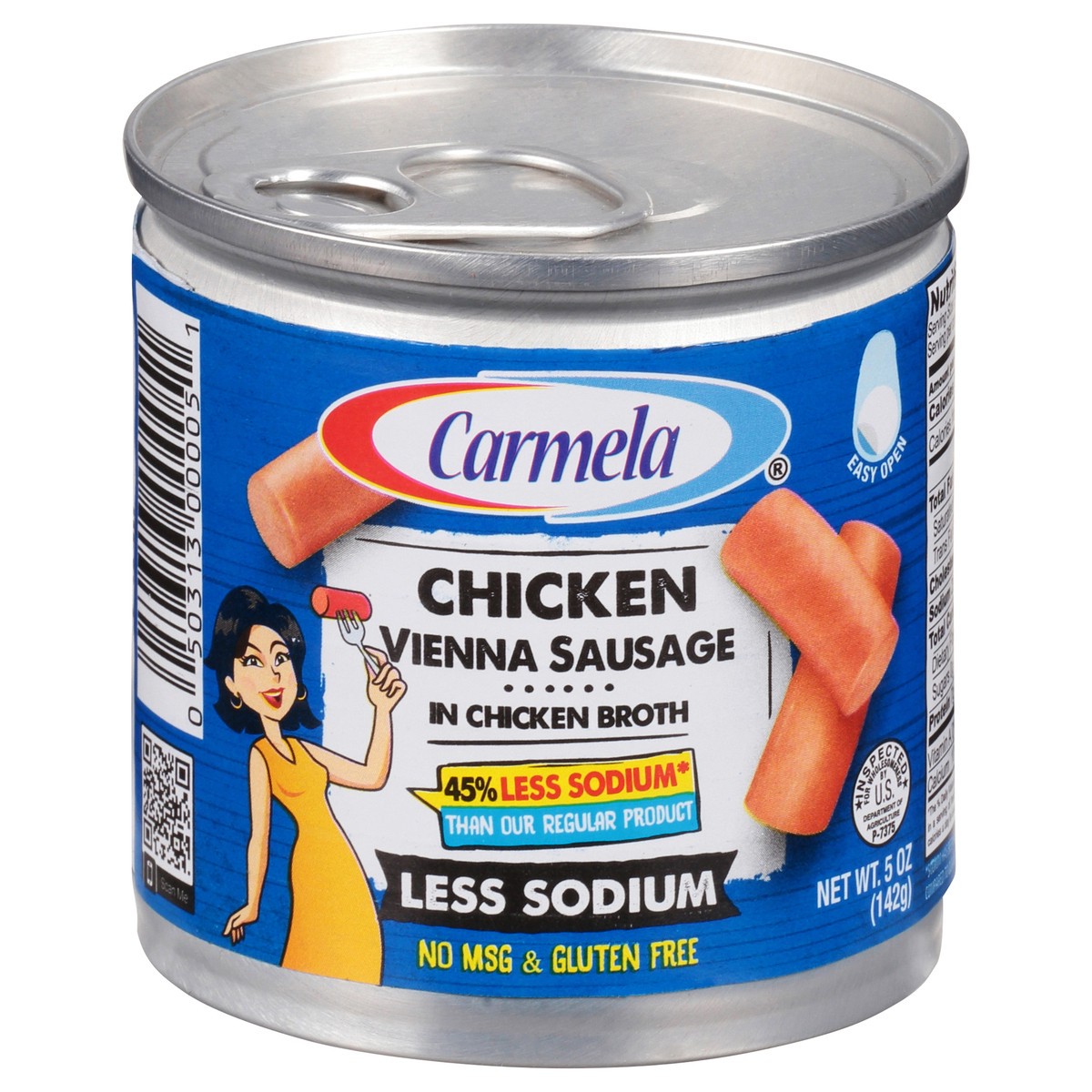 slide 1 of 1, Carmela Dalchichas De Pollo Lite (Vienna Sausages), 1 ct