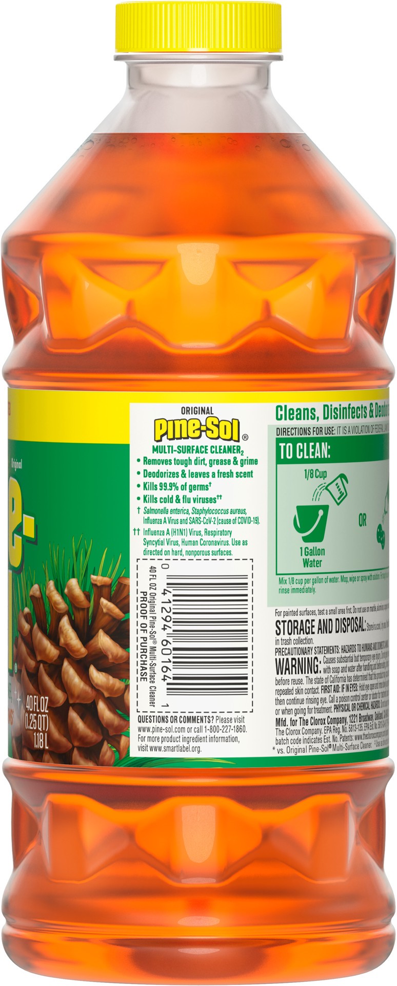 slide 4 of 5, Pine-Sol Multi-Surface Cleaner, Original, 40 Fluid Ounces, 40 fl oz