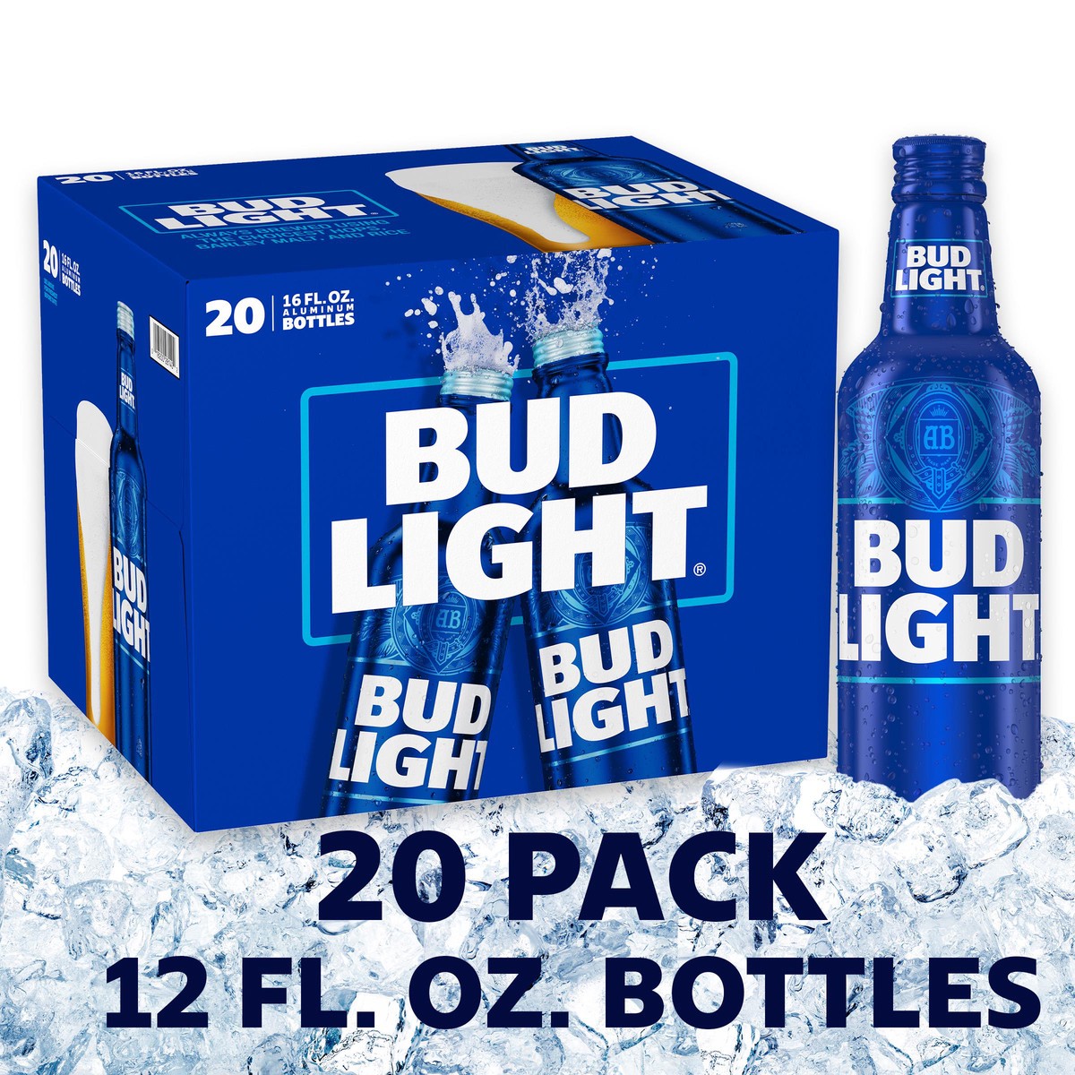 slide 1 of 9, Bud Light Beer, 320 fl oz