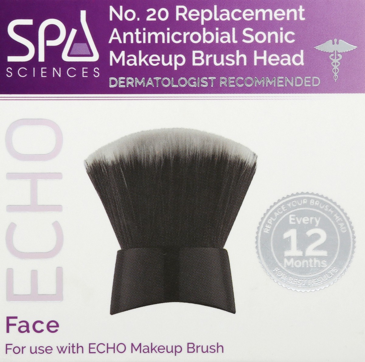 slide 5 of 6, Spa Sciences Antimicrobial Sonic Makeup Brush Head 1 ea, 1 ct