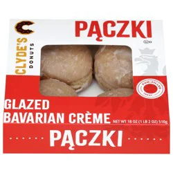 Clyde's Donuts Glazed Bavarian Paczki
