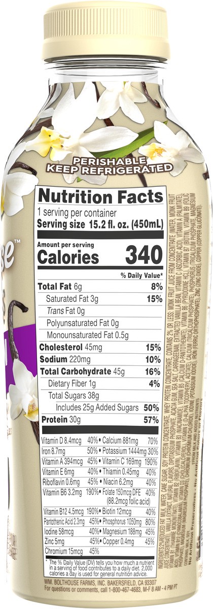 slide 5 of 9, Bolthouse Farms Protein Plus Vanilla 15.2oz, 15.2 oz