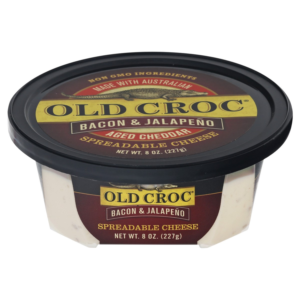 slide 5 of 12, Old Croc Bacon & Jalapeno Spreadable Cheese 8 oz, 8 oz