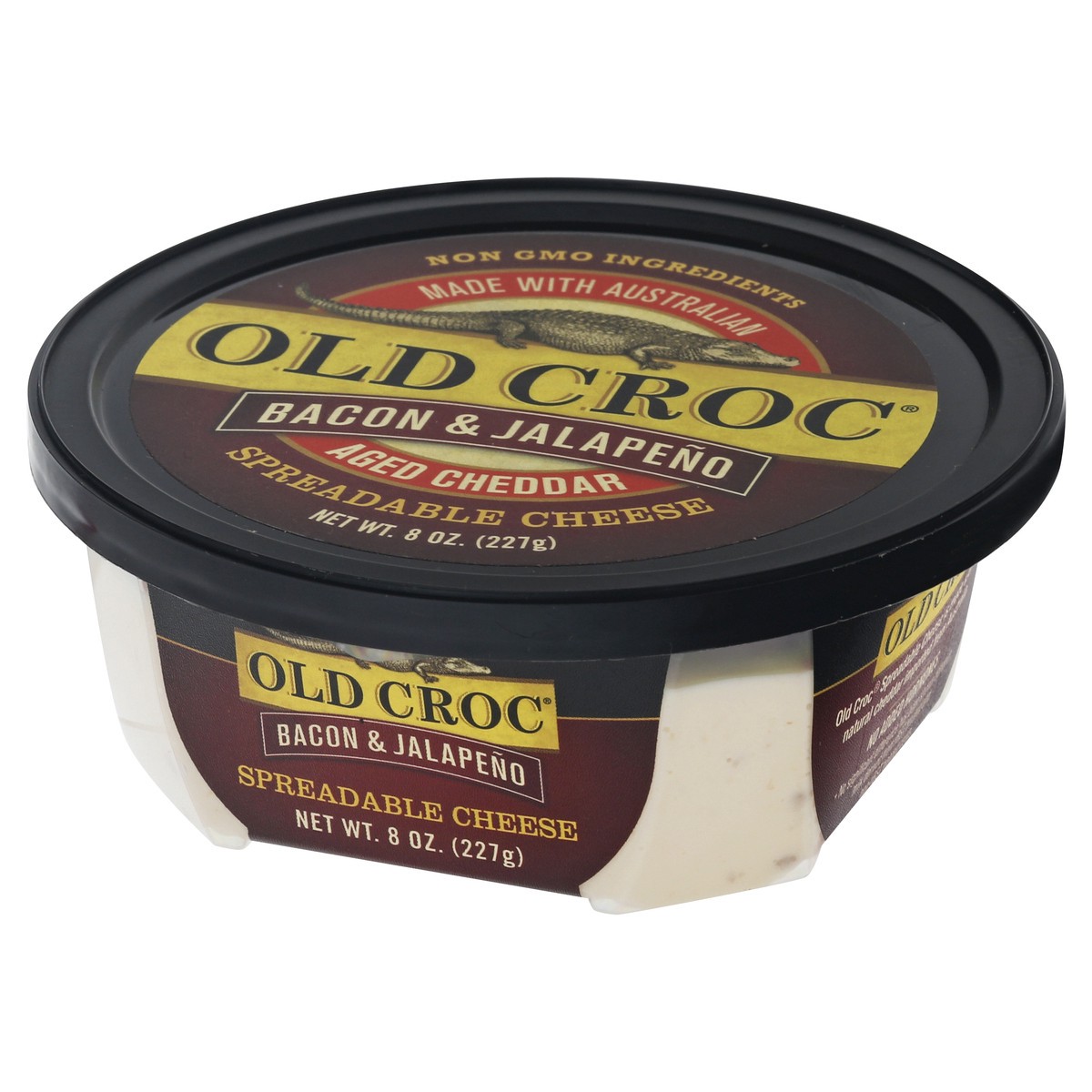 slide 2 of 12, Old Croc Bacon & Jalapeno Spreadable Cheese 8 oz, 8 oz