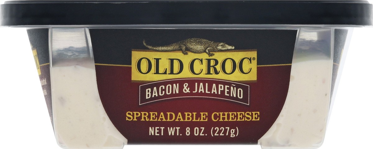 slide 7 of 12, Old Croc Bacon & Jalapeno Spreadable Cheese 8 oz, 8 oz