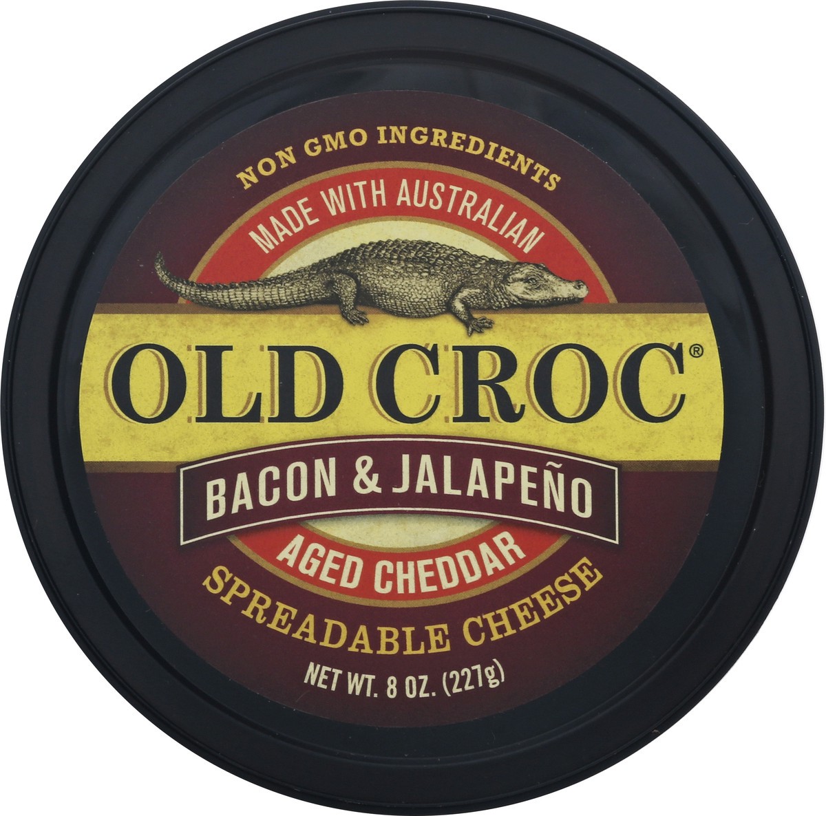 slide 10 of 12, Old Croc Bacon & Jalapeno Spreadable Cheese 8 oz, 8 oz