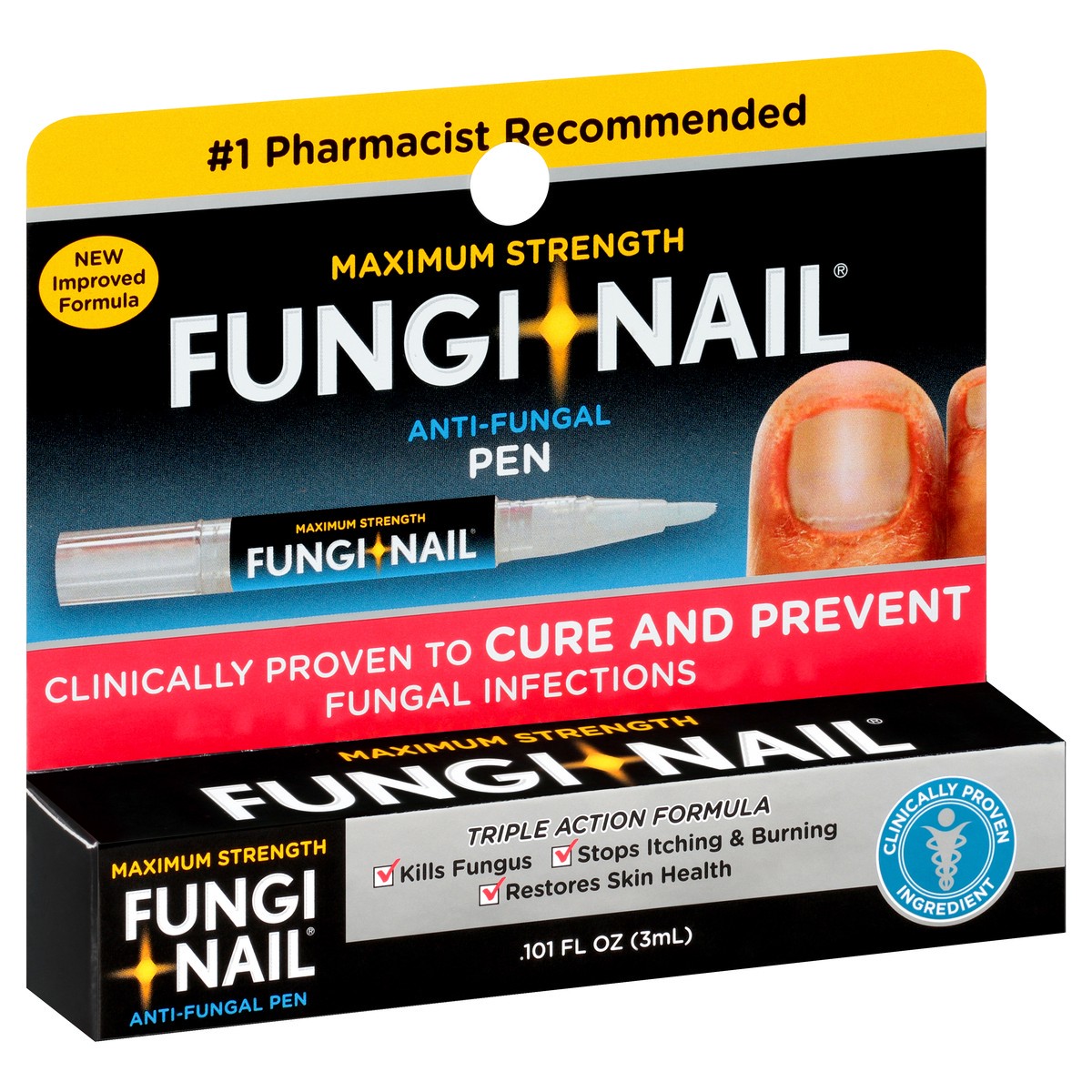 slide 2 of 9, Fungi-Nail Maximum Strength Anti-Fungal Pen 0.101 oz, 0.10 oz