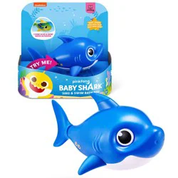 ZURU Robo Alive Junior Baby Shark Battery-Powered Sing and Swim Bath Toy