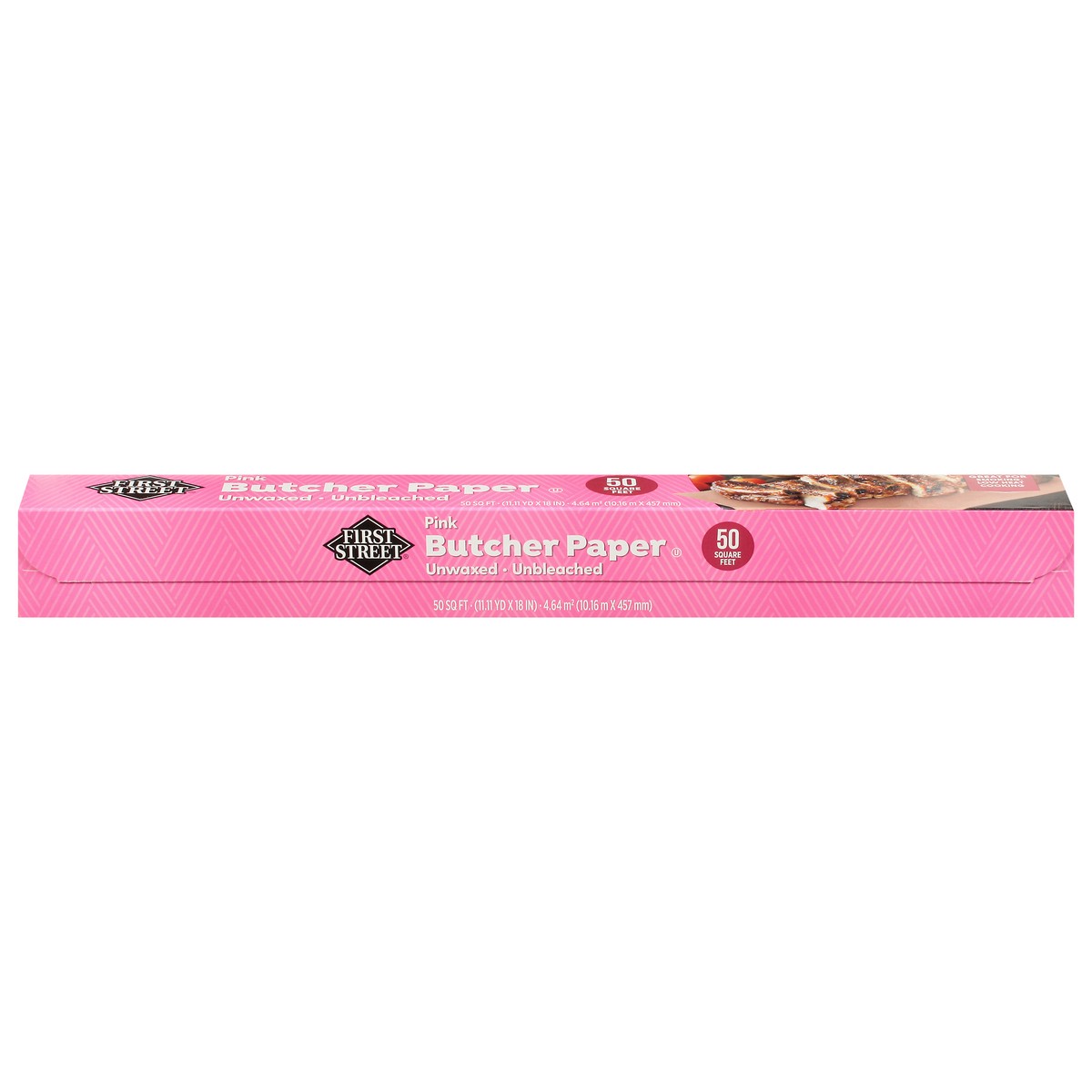 slide 2 of 11, First Street Fs Pink Butchr Ppr 18X50, 50 sq ft