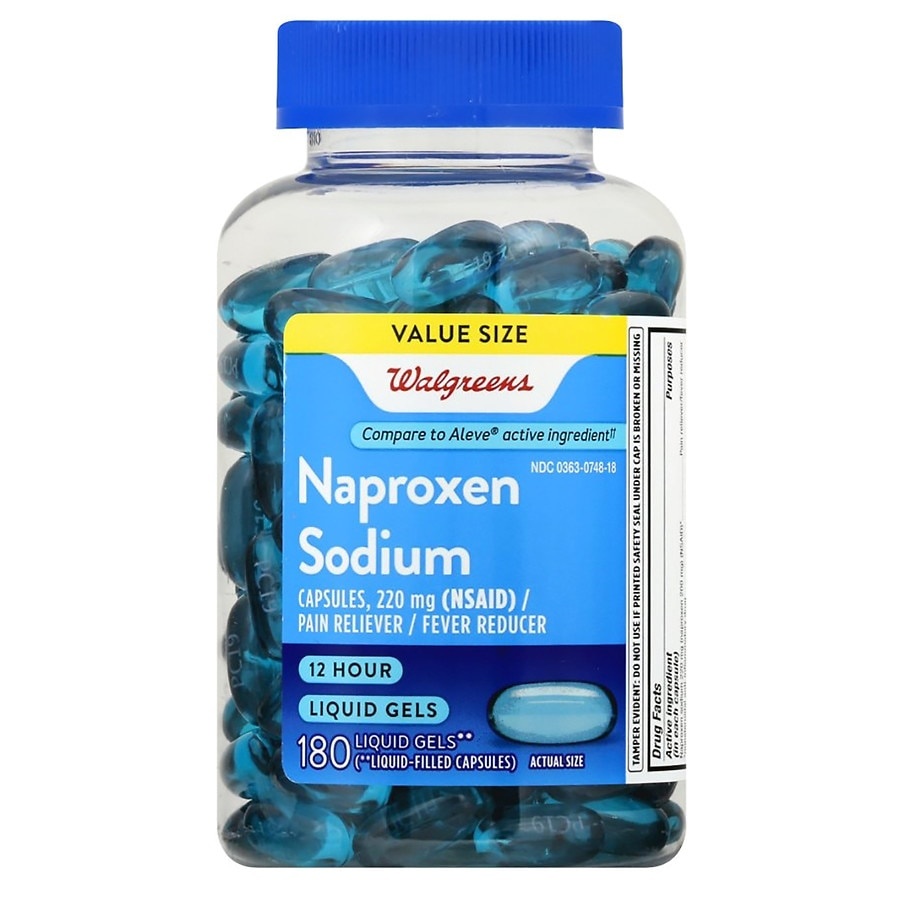Walgreens Naproxen Sodium Liquid Gels 180 ct Shipt
