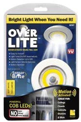 As Seen on TV Over-Lite Motion Activated Ceiling/Wall Light