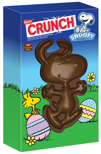 slide 1 of 1, Crunch Milk Chocolate, Solid Creamy, with Crisped Rice, Snoopy, 4.5 oz