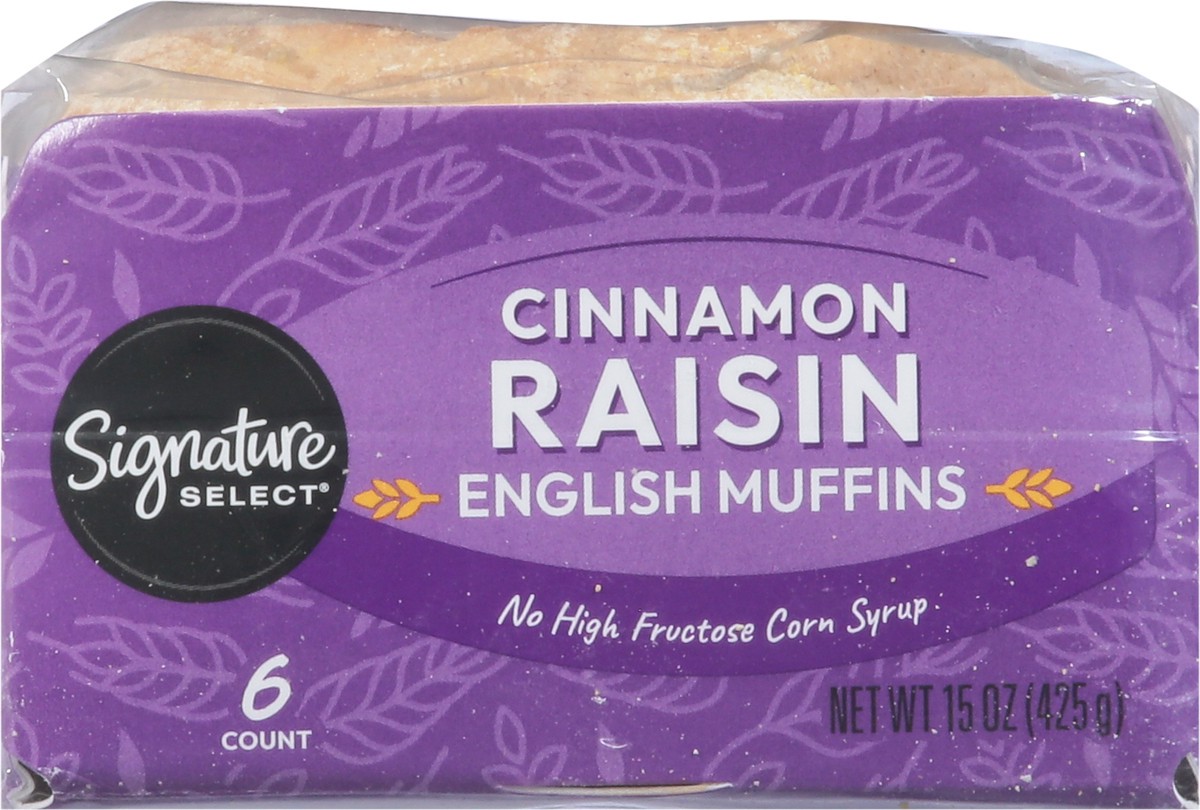 slide 12 of 14, Signature Select Cinnamon Raisin English Muffins 6 ea, 6 ct