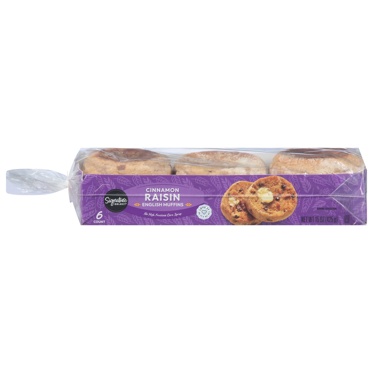 slide 4 of 14, Signature Select Cinnamon Raisin English Muffins 6 ea, 6 ct