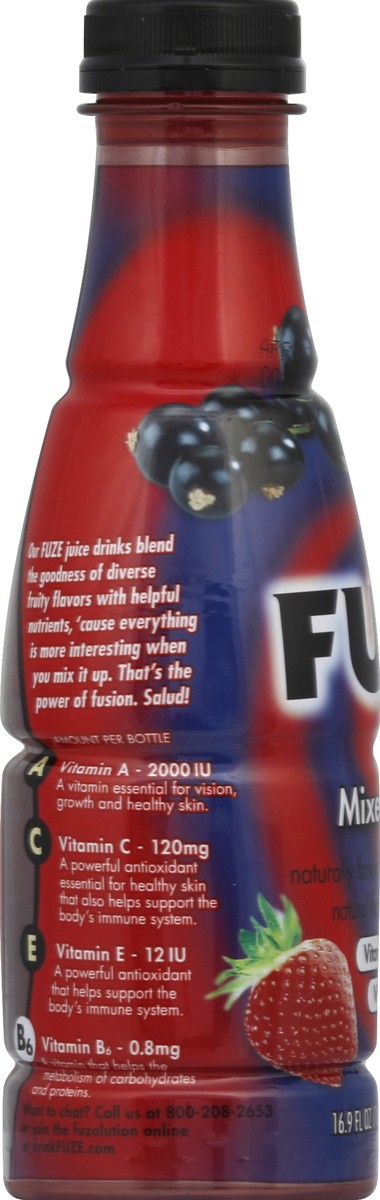 slide 3 of 4, Fuze Mixed Berry Beverage, 16.9 oz