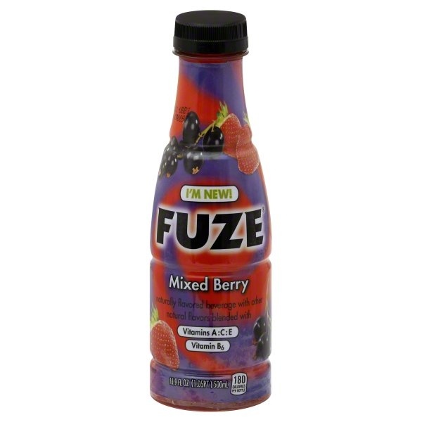 slide 1 of 4, Fuze Mixed Berry Beverage, 16.9 oz