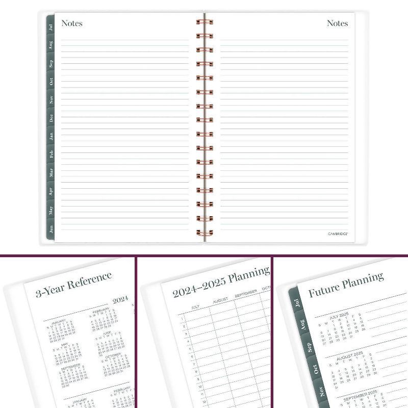 slide 5 of 11, Cambridge 2024-25 Weekly/Monthly Planner 8.5"x6.375" Frosted Haven, 1 ct