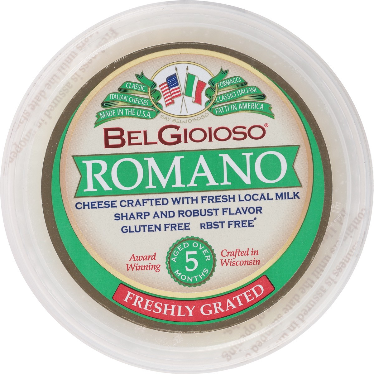 slide 12 of 13, BelGioioso Freshly Grated Romano Cheese 10 oz, 10 oz