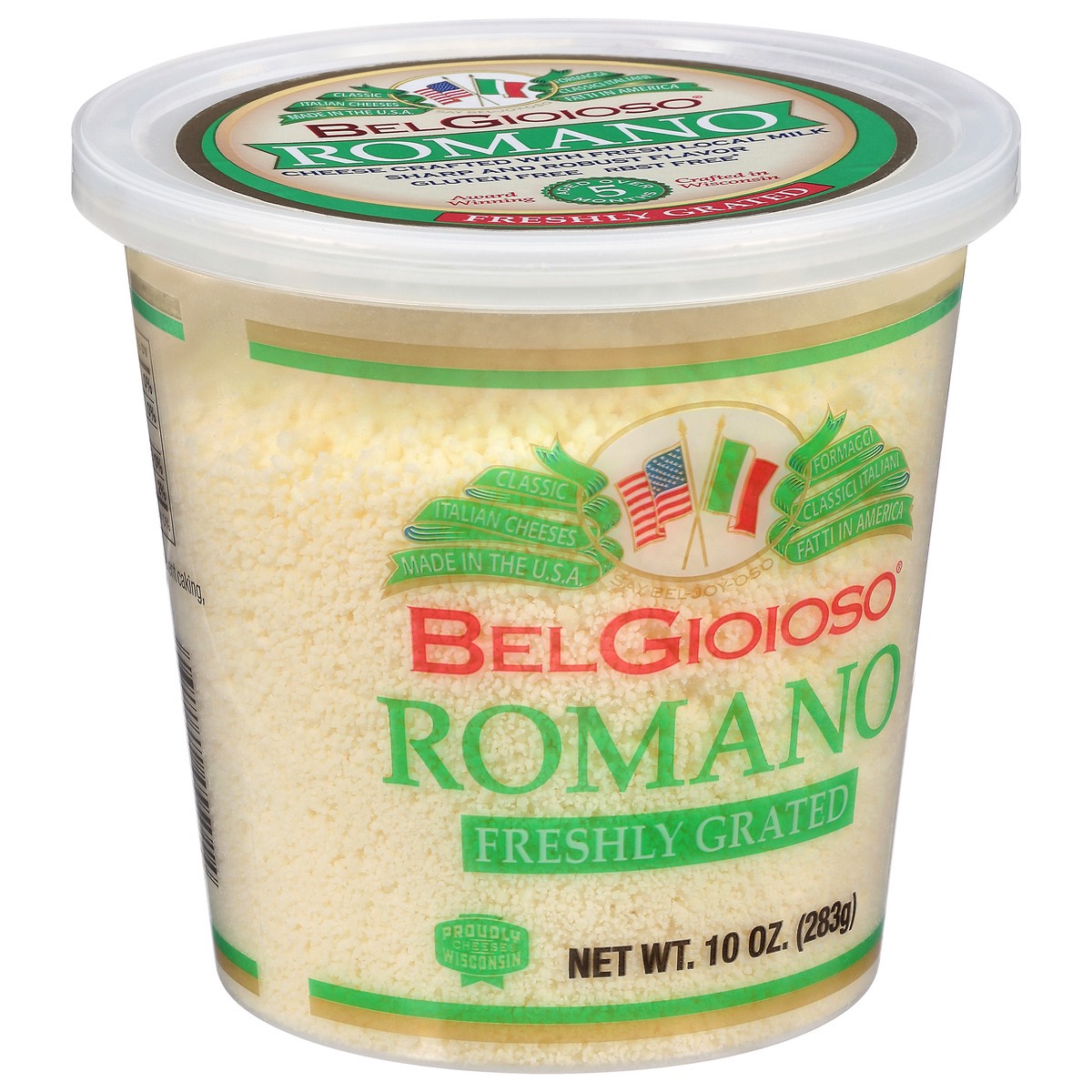 slide 9 of 13, BelGioioso Freshly Grated Romano Cheese 10 oz, 10 oz