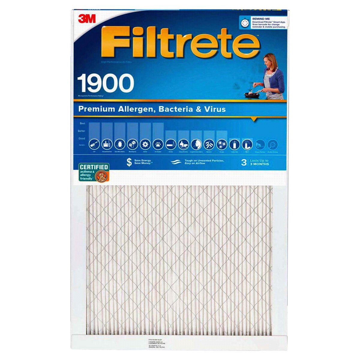 slide 1 of 29, Filtrete Ultimate Allergen Reduction Filter, 14 in x 25 in x 1 in, 1 ct