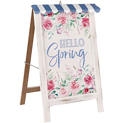 slide 1 of 1, Destination Holiday Hello Spring Sandwich Board, 1 ct