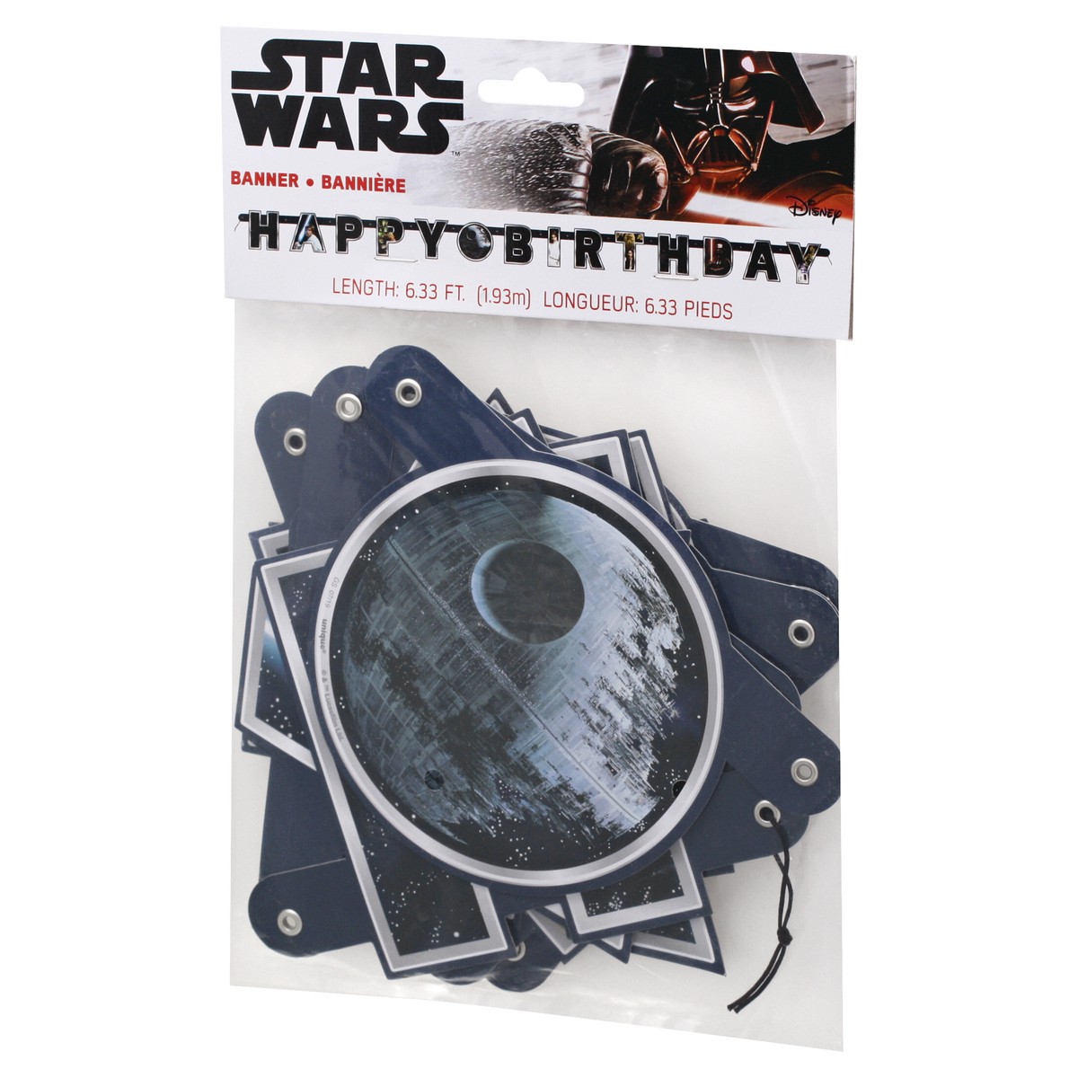 slide 3 of 11, Unique 6.33 Feet Star Wars Happy Birthday Banner 1 ea, 6.5 ft