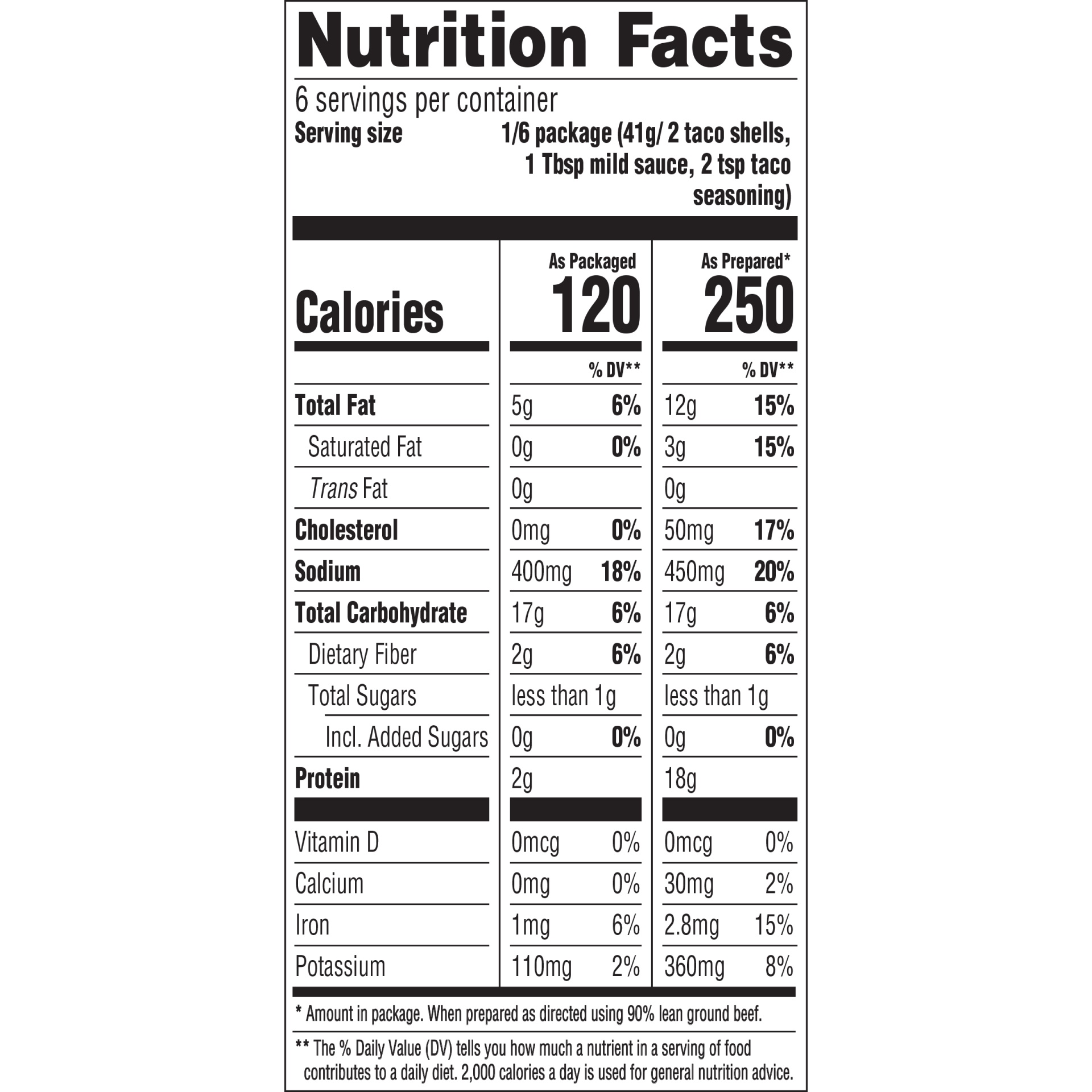 slide 10 of 11, Taco Bell Crunchy Taco Dinner Kit with 12 Crunchy Taco Shells, Taco Bell Mild Sauce & Seasoning, 8.85 oz