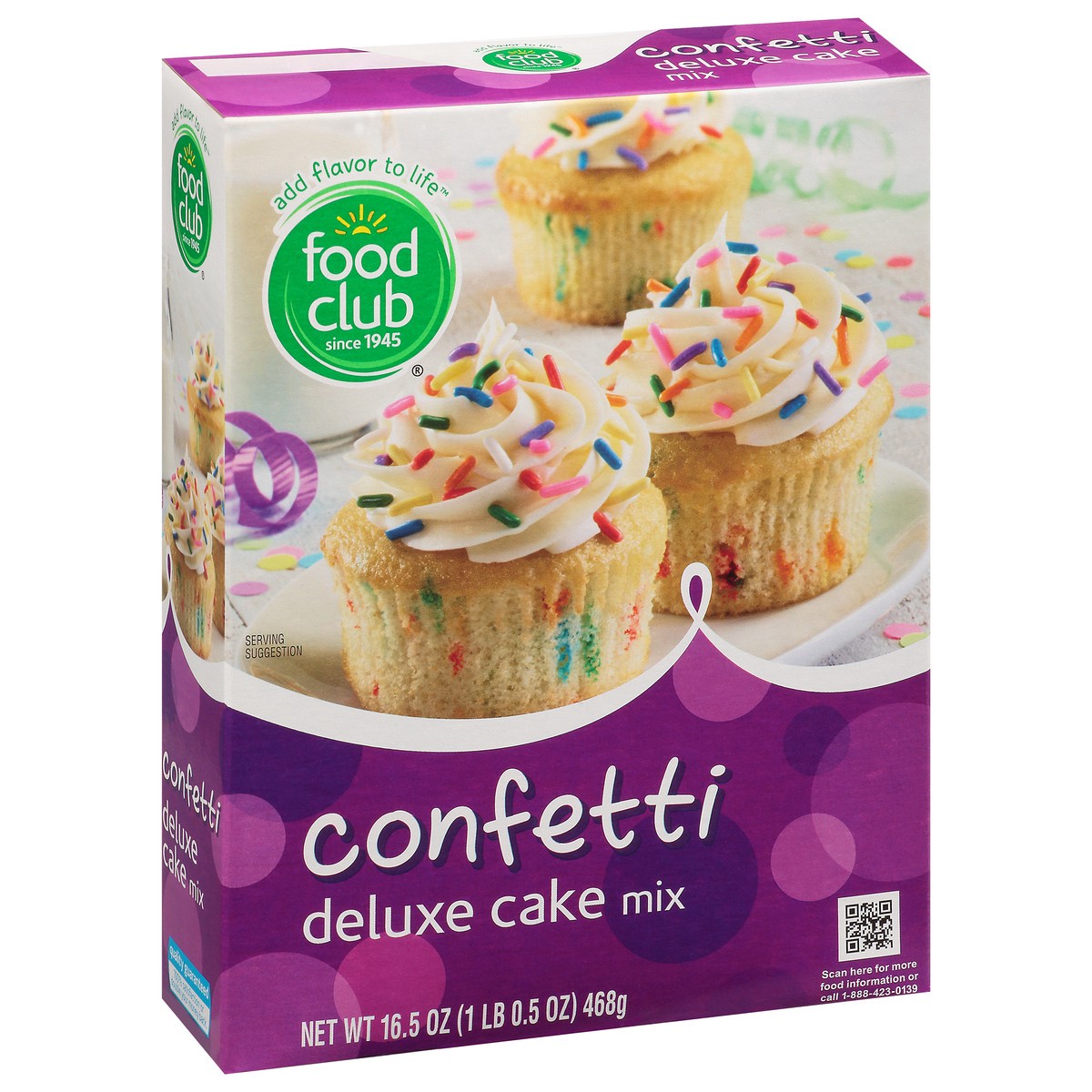 slide 6 of 11, Food Club Confetti Deluxe Cake Mix, 16.5 oz