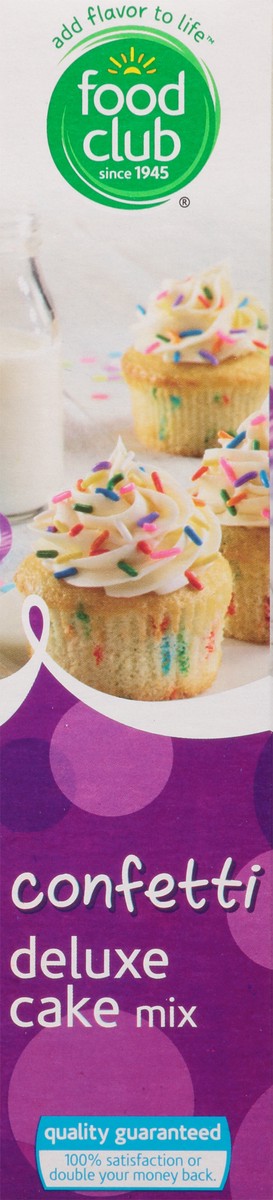 slide 2 of 11, Food Club Confetti Deluxe Cake Mix, 16.5 oz