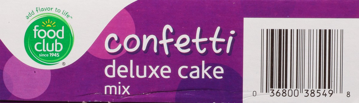 slide 9 of 11, Food Club Confetti Deluxe Cake Mix, 16.5 oz