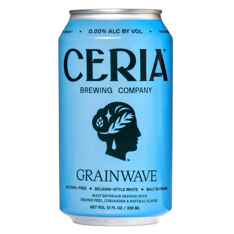 slide 2 of 5, Ceria Brewing Co. Grainwave Alcohol Free Beer - 6pk/12 fl oz Cans, 12 oz