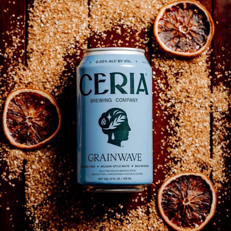 slide 4 of 5, Ceria Brewing Co. Grainwave Alcohol Free Beer - 6pk/12 fl oz Cans, 12 oz