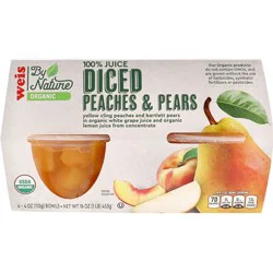 Weis Organics Peach/Pear Fruit Cups