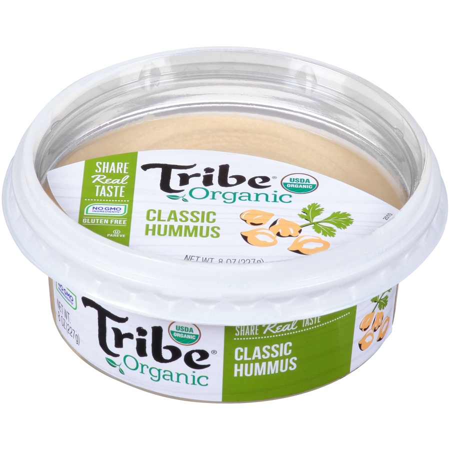 slide 1 of 8, Tribe Organic Classic Hummus, 8 oz