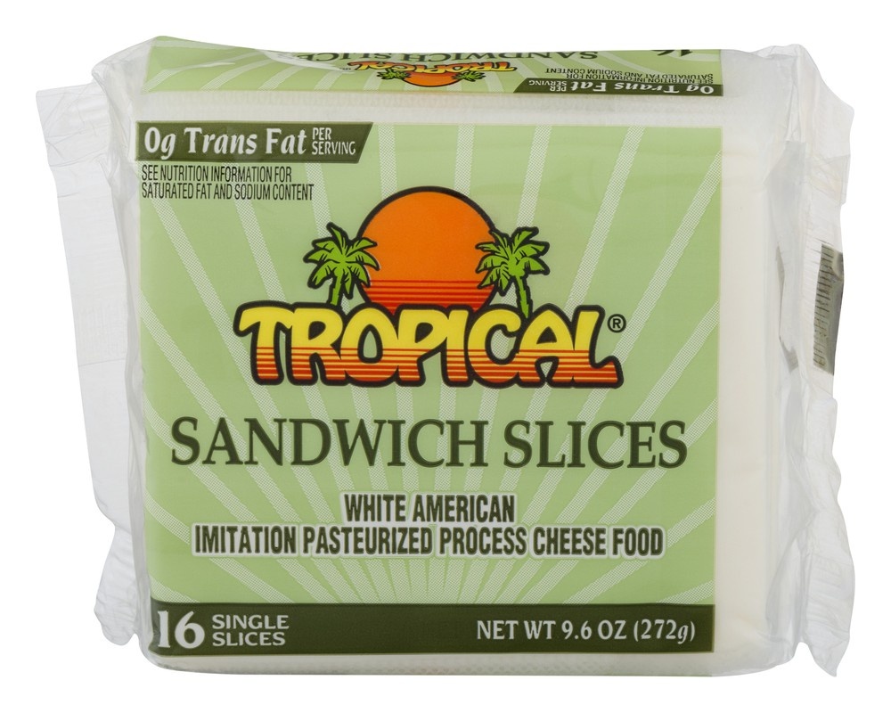 slide 1 of 1, Tropical White American Sandwich Slices, 9.6 oz