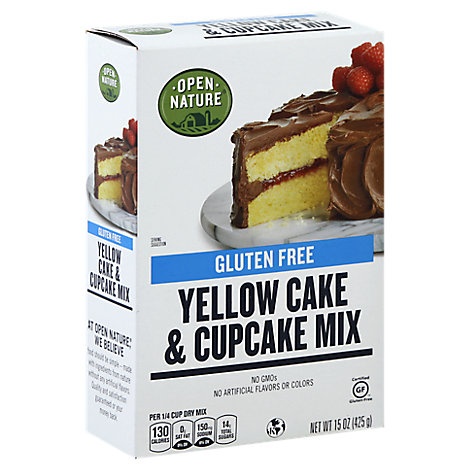 slide 1 of 1, Open Nature Yellow Cake & Cupcake Mix Gluten Free, 15 oz