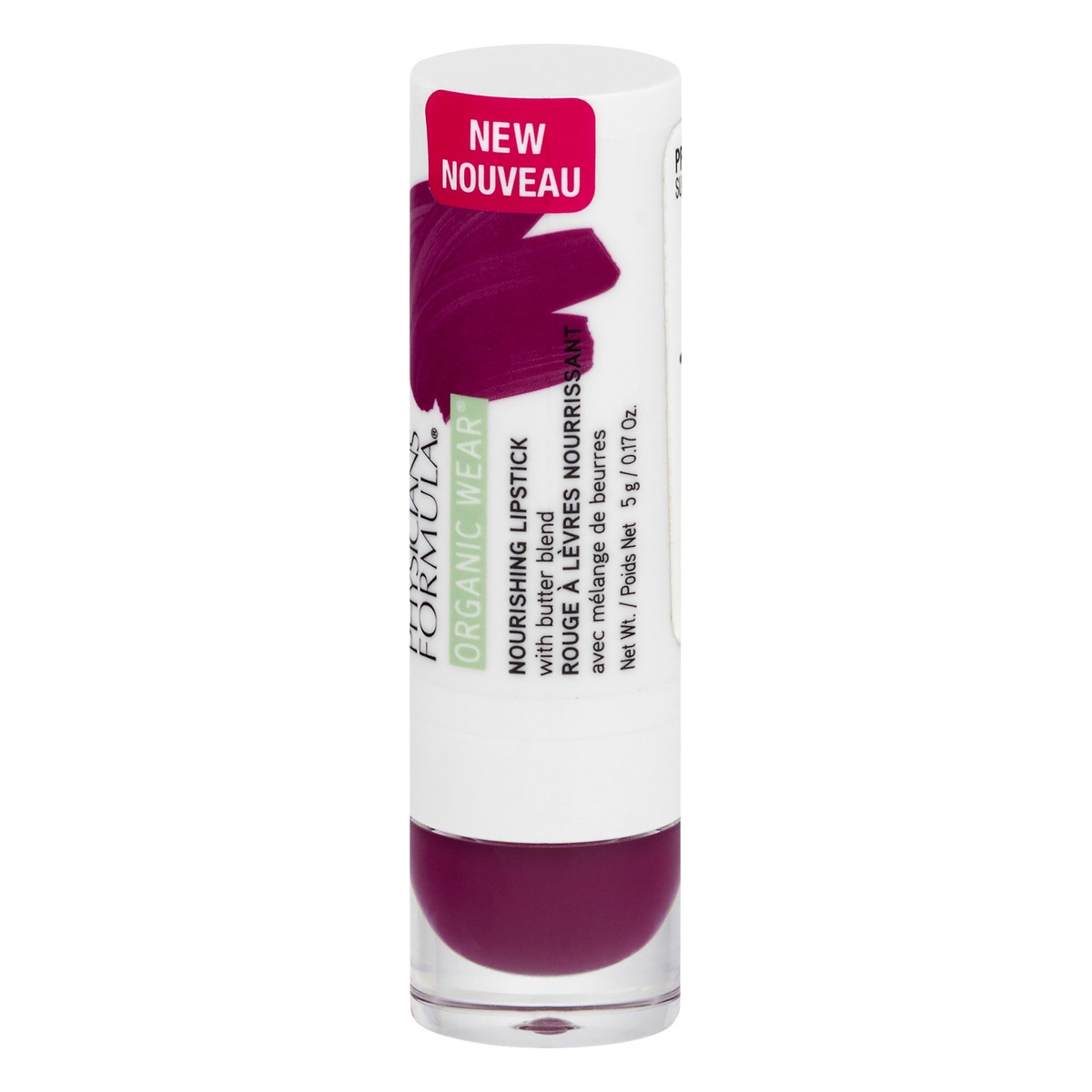 slide 9 of 11, Physicians Formula Organic Wear Nourishing Sugar Plum Lipstick 5 gr, 0.15 oz