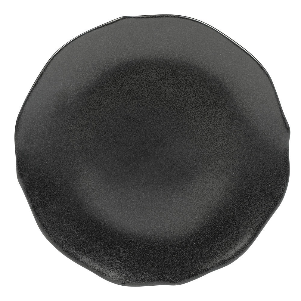 slide 1 of 1, Sur La Table Scalloped Dinner Plate - Black, 10.75 in