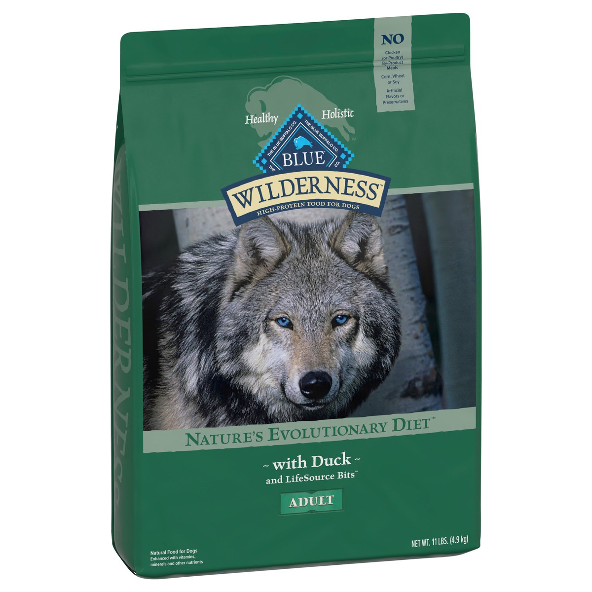 slide 2 of 10, Blue Buffalo Wilderness Grain Free with Duck Adult Dry Dog Food - 11lbs, 11 lb